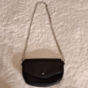 Black Leather Crossbody Bag